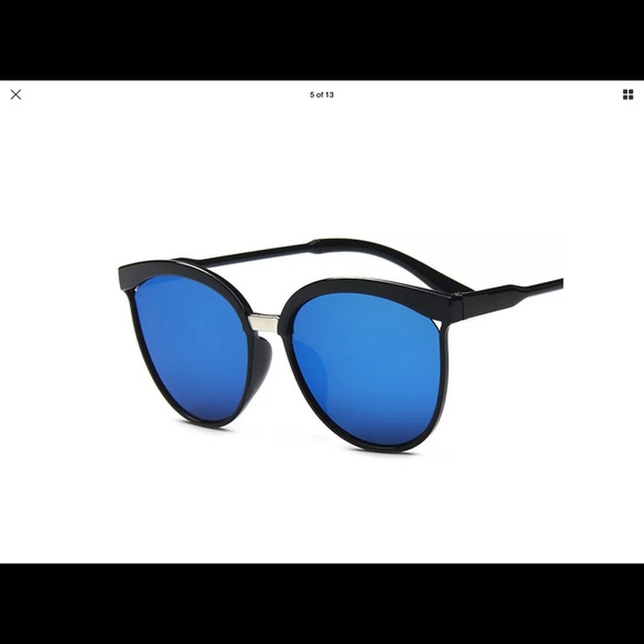 Designer Vintage Silver Flat Lens Sunglasses - Picture 3 of 6